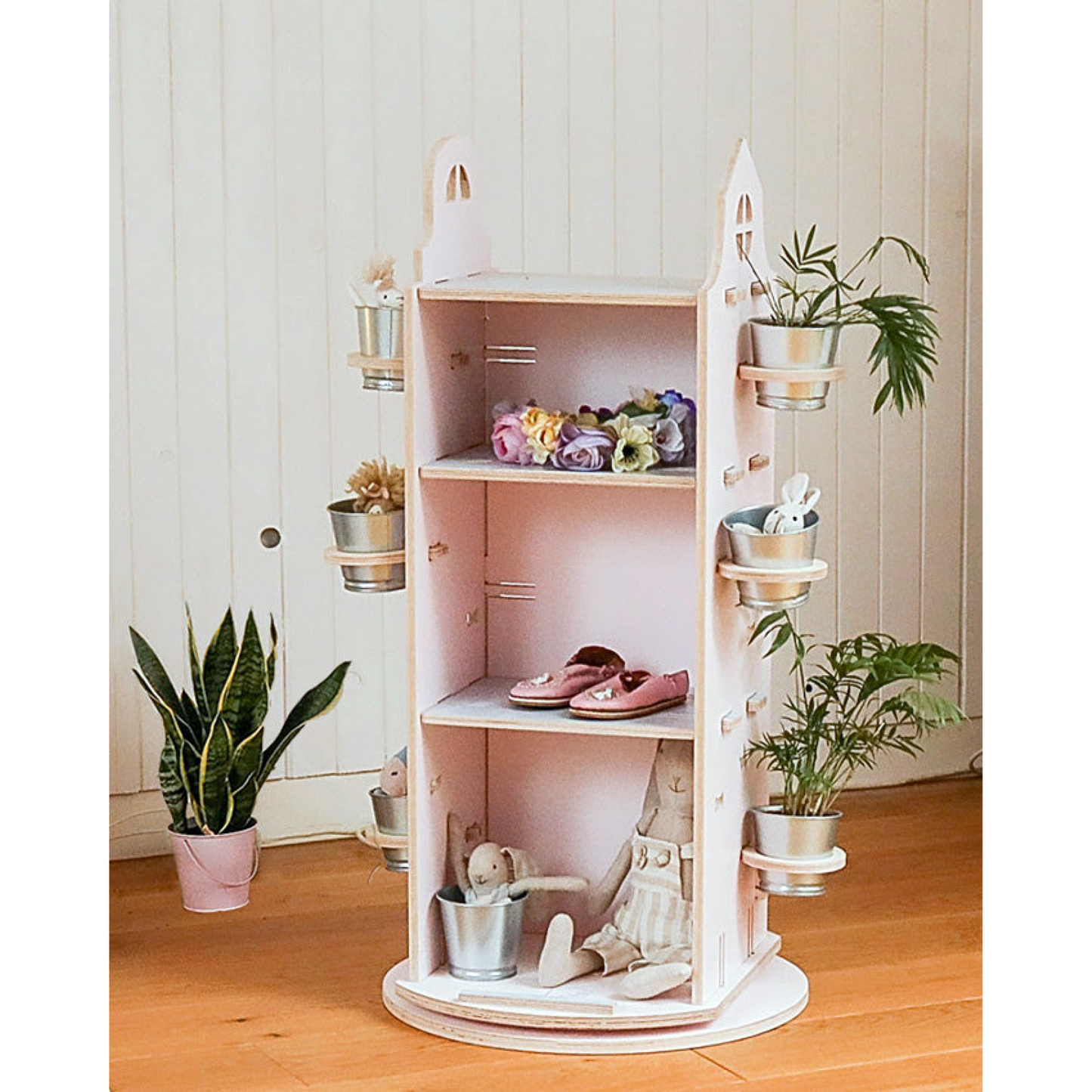 360° Cottage Bookstand Pink Gray