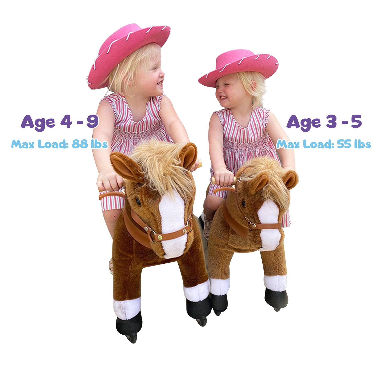 Brown Horse Ride On Toy