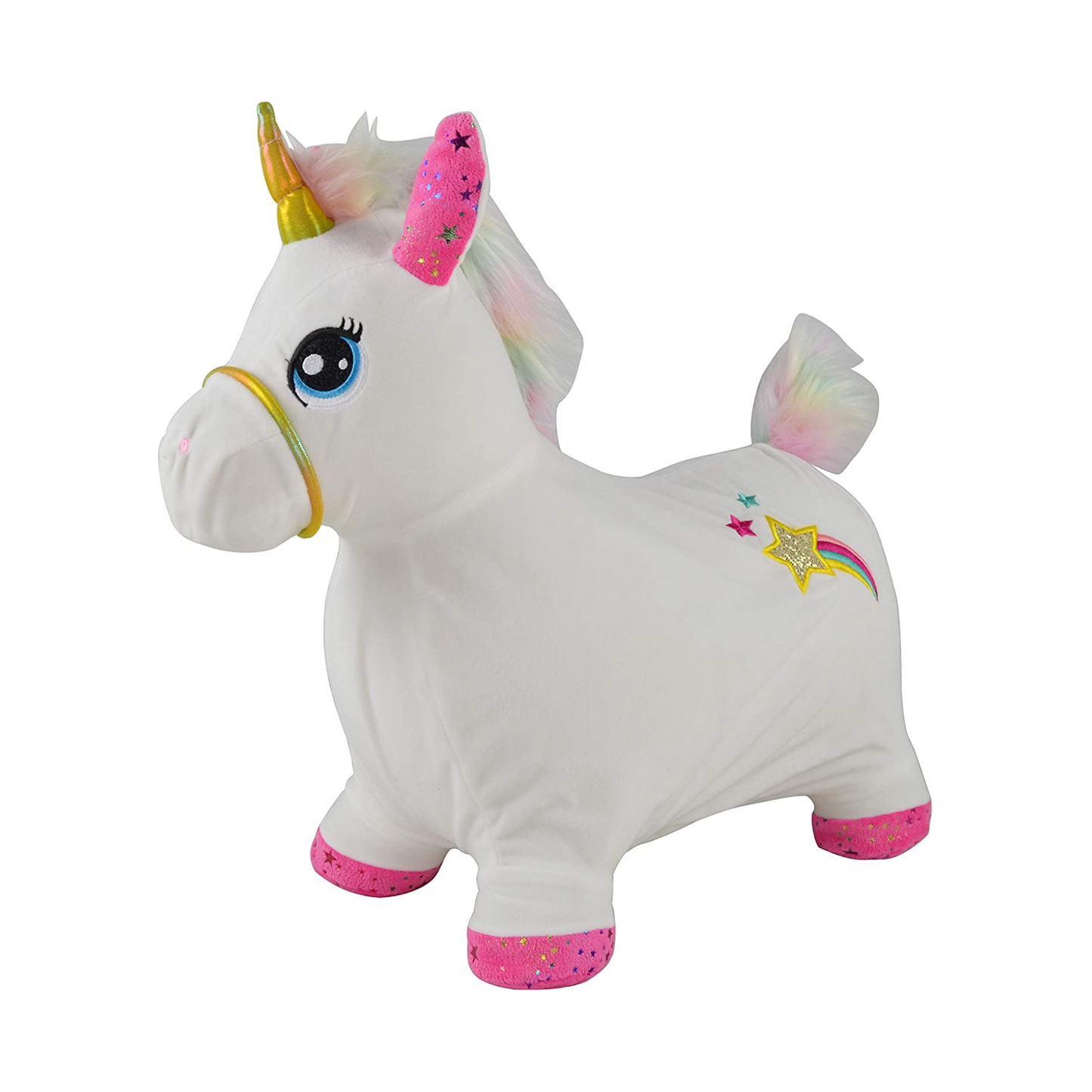 Bouncy Hopping Unicorn White