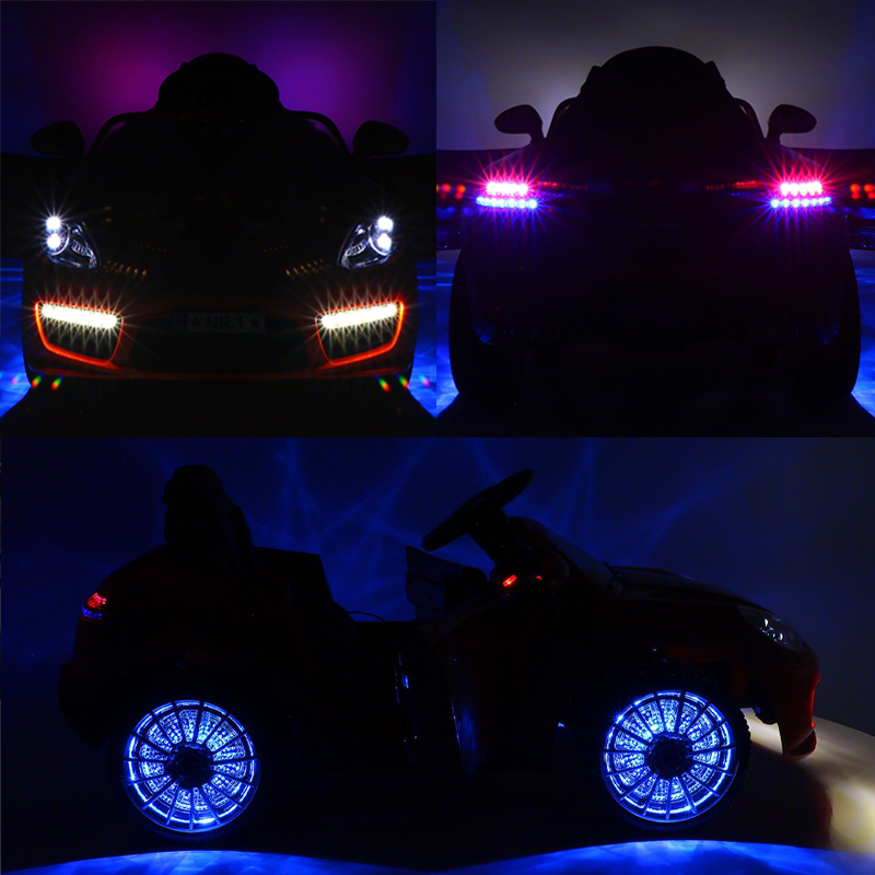12V Kids Ride On Car with Remote Control, Dining Table, Lights, AUX - Jay Goodys