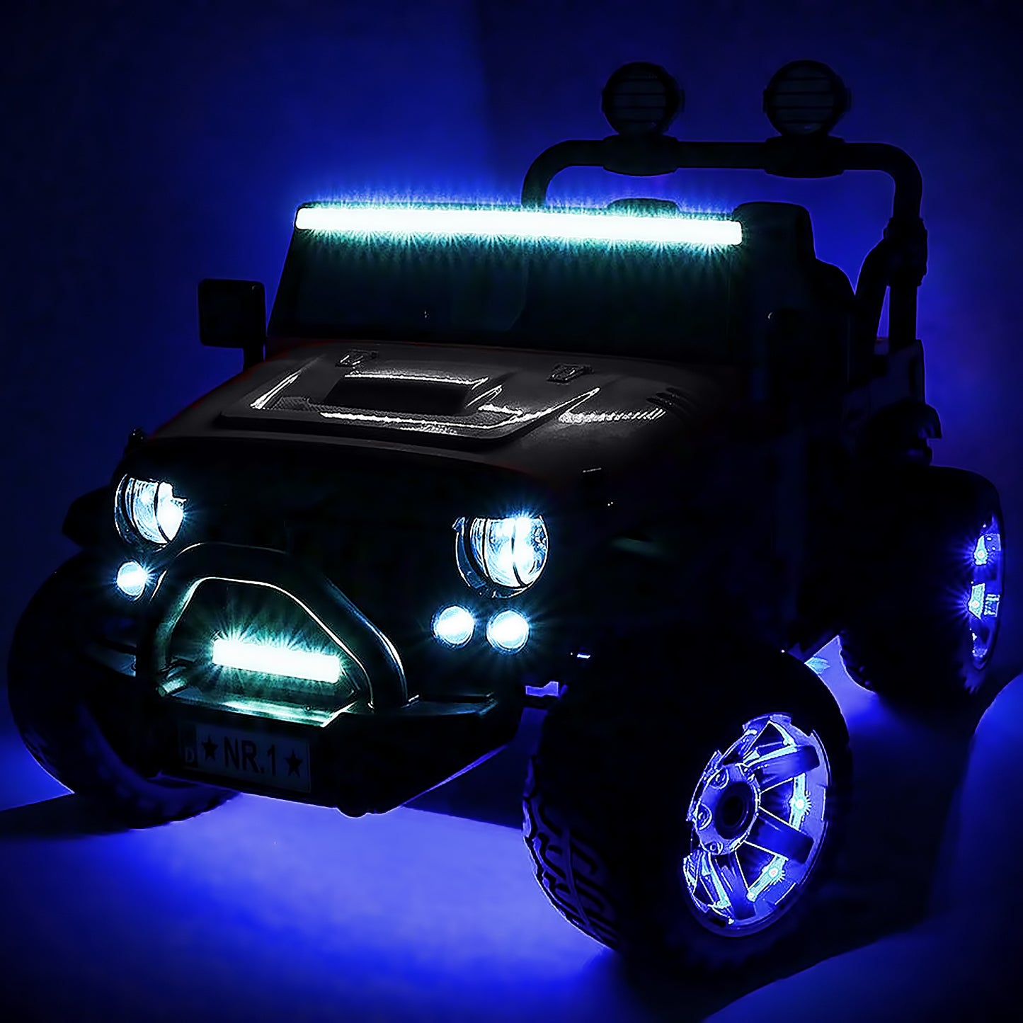 2020 Two (2) Seater Ride On Kids Car Truck w/ Remote, Large 12V Battery, Rubber Tires - Purple - Jay Goodys