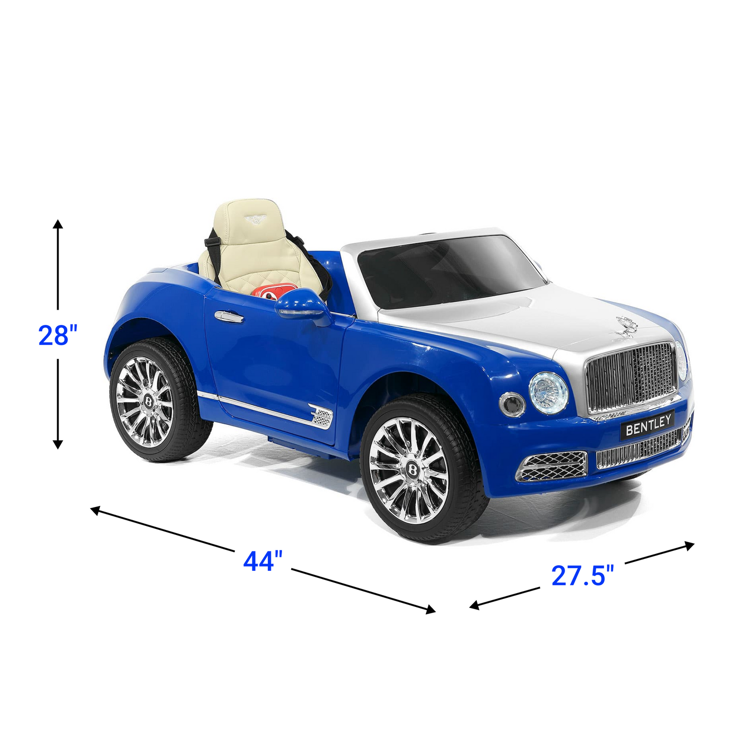 BENTLEY MULSANNE 12V KIDS RIDE ON CAR WITH PARENTAL REMOTE CONTROL | BLUE