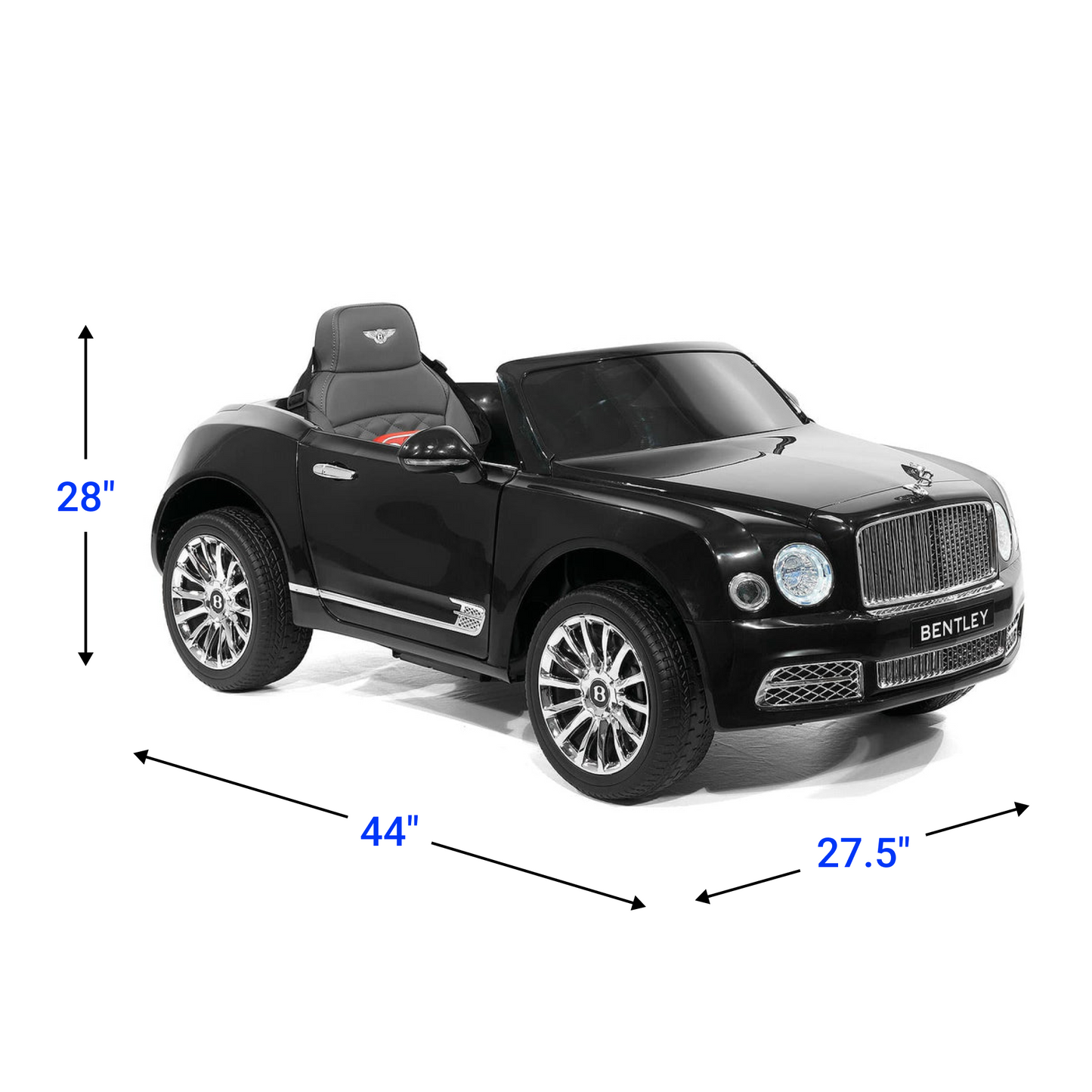 BENTLEY MULSANNE 12V KIDS RIDE ON CAR WITH PARENTAL REMOTE CONTROL | BLACK