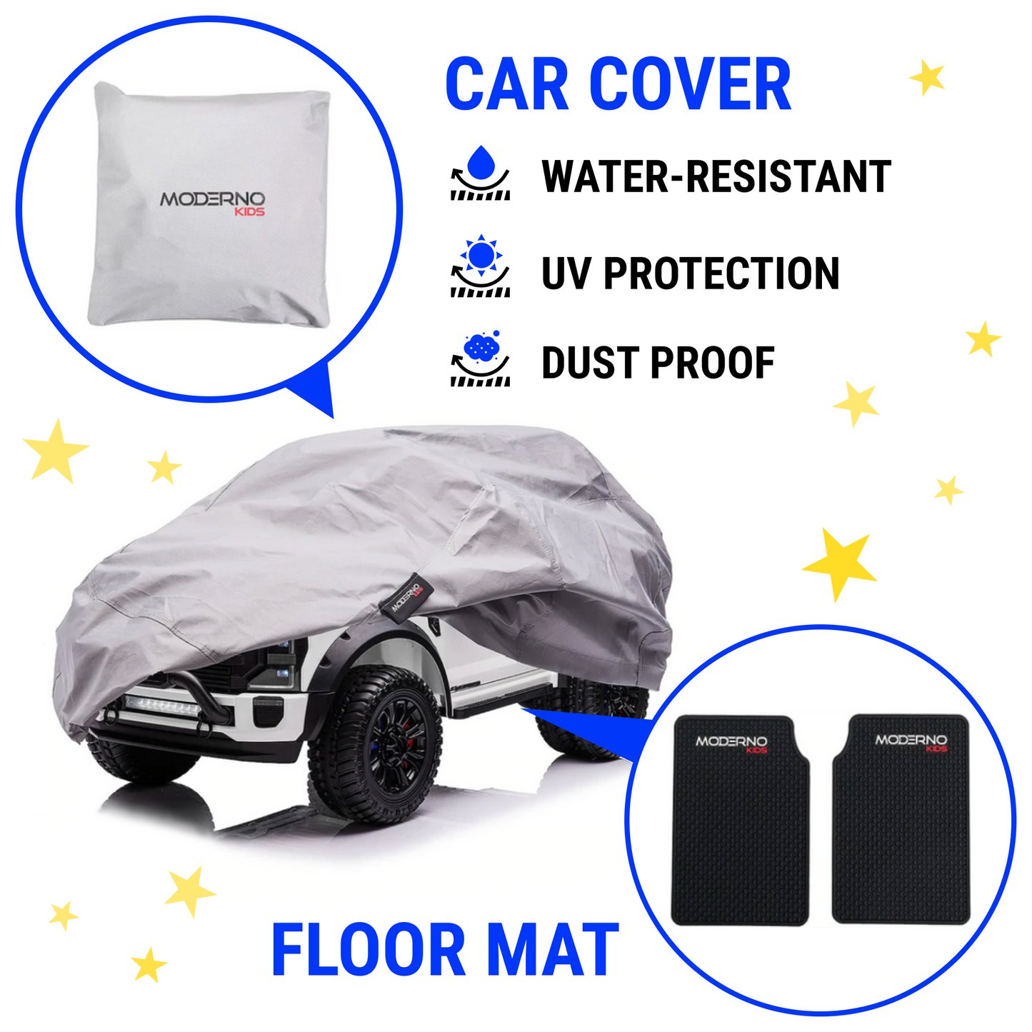 Ford F450 24V Two Seater Kids Electric Vehicle Truck In White