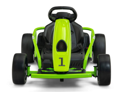 24V Kids Electric Go-Kart with DRIFT Function in Green