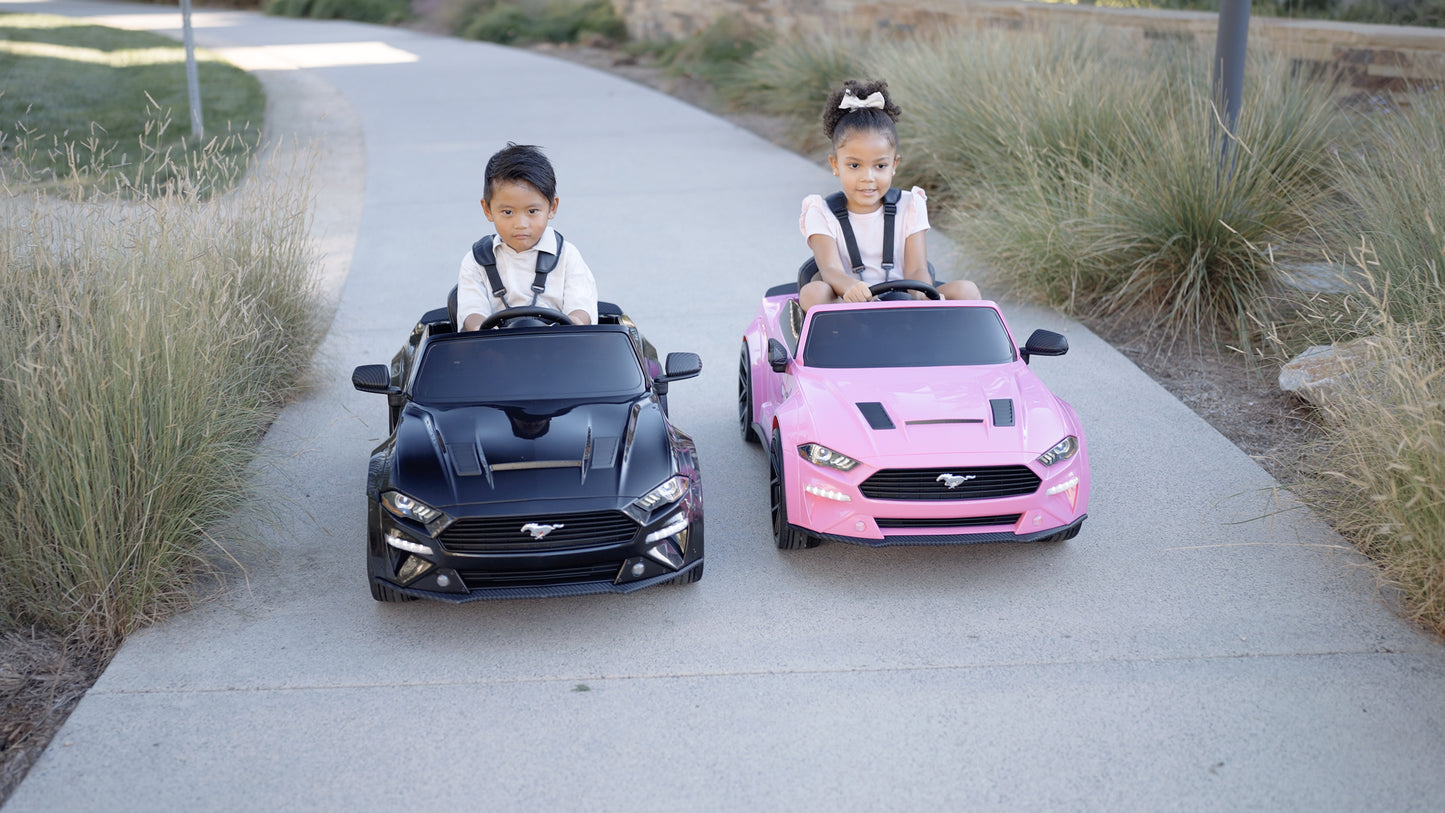 Ford Mustang 24V Kids Electric Ride On Car In Pink