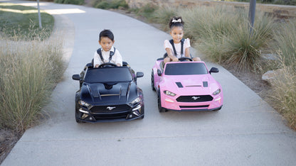 Ford Mustang 24V Kids Electric Ride On Car In Pink