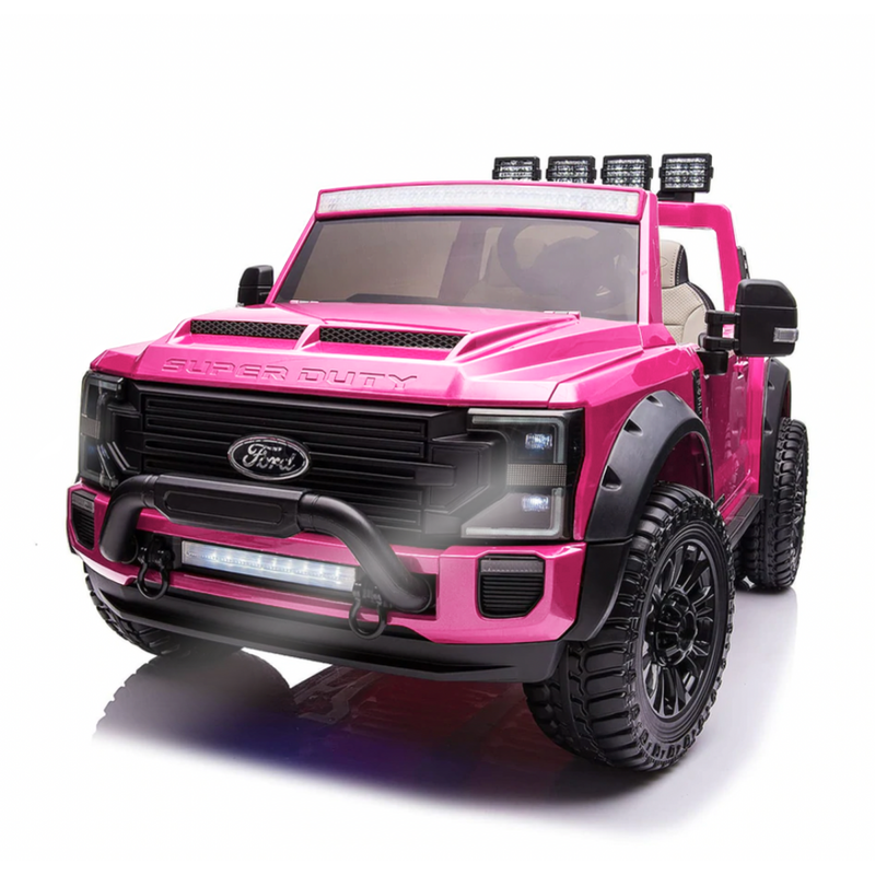 Ford F450 24V Two Seater Kids Electric Vehicle Truck In Pink