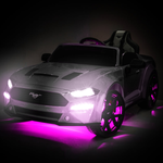Ford Mustang 24V Kids Electric Ride On Car In Gray