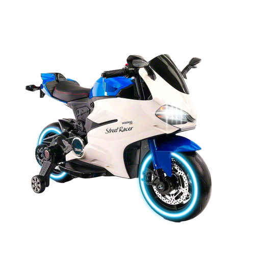 Kids Motorcycle 12V Ride On In Blue