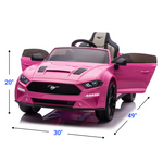Ford Mustang 24V Kids Electric Ride On Car In Pink