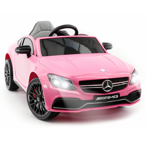 Mercedes C63S Ride On Car for Kids Pink