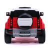 Land Rover 12V Ride On Car for Kids with Remote, Leather Seat, LED Lights in Red