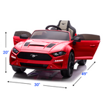 Ford Mustang 24V Kids Electric Ride On Car In Red