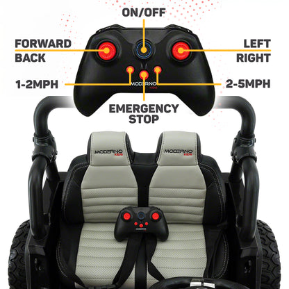 2020 Two (2) Seater Fire Fighter Ride On Kids Car Truck w/ Remote, Large 12V Battery, Rubber Tires - Jay Goodys
