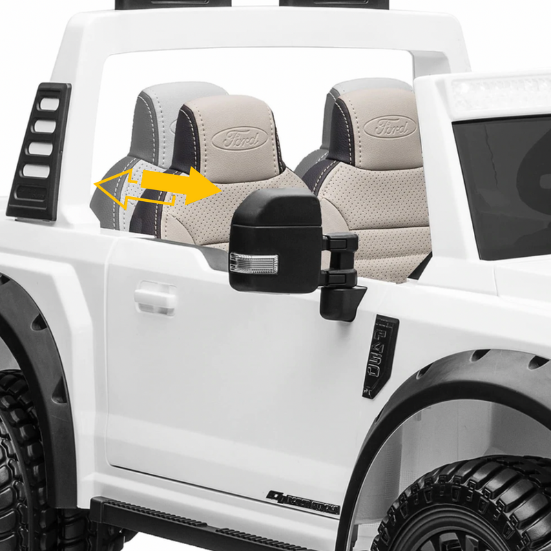 Ford F450 24V Two Seater Kids Electric Vehicle Truck In White